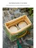 Creative Green Tea Ceramic Canister with Fresh Cloth Bag for Longjing, Maojian, Biluochun, Gyokuro - Empty Gift Packaging Box.