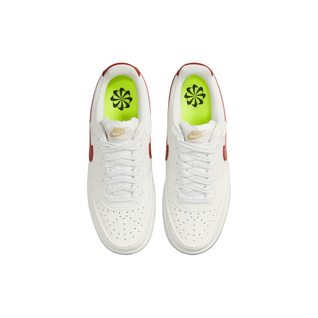New Nike Court Vision Low Low Top Comfortable Skateboard Shoes Women's White Red DH3158-104
