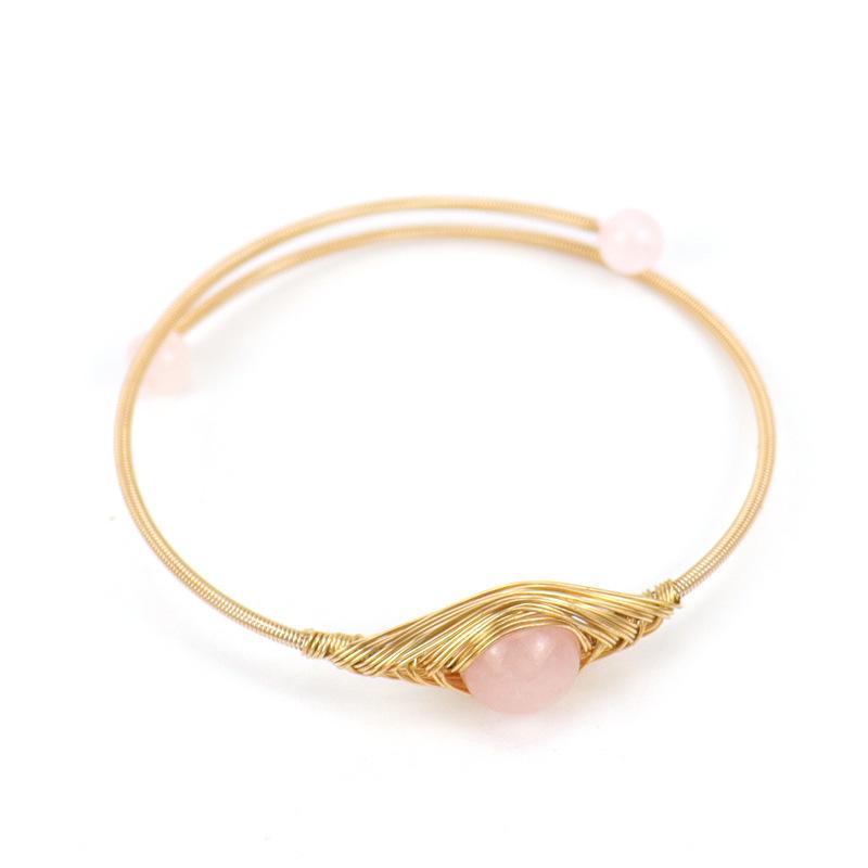 Hand-Wound Gold Agate Bead Opening Simple Bracelet Bracelet Devil Eye Bracelet B44