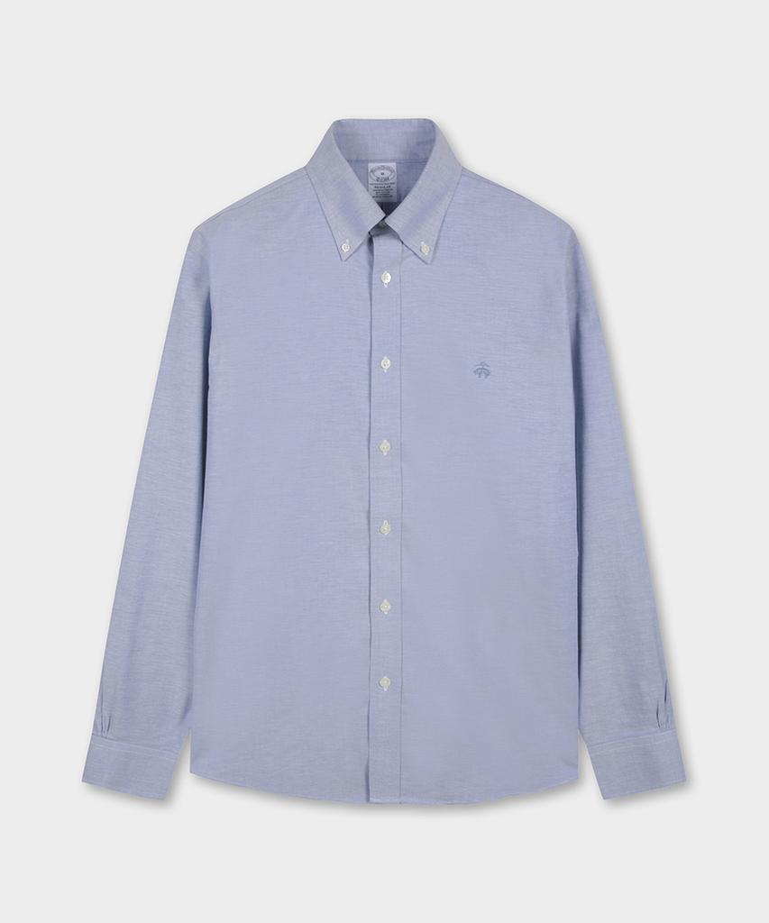 BROOKS BROTHERS Regular Fit Non-Iron Oxford Sports Shirt (Blue) (Bbthmm3773Mef)