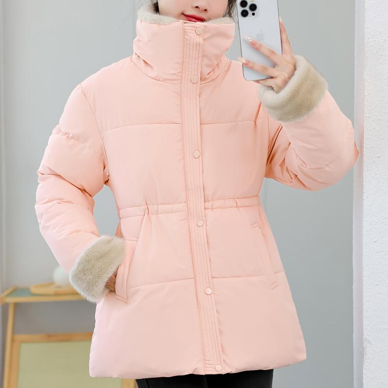 Fashion Winter Coat Female Warm Parkas Faux Fur Collar Casual Thick Women Jackets
