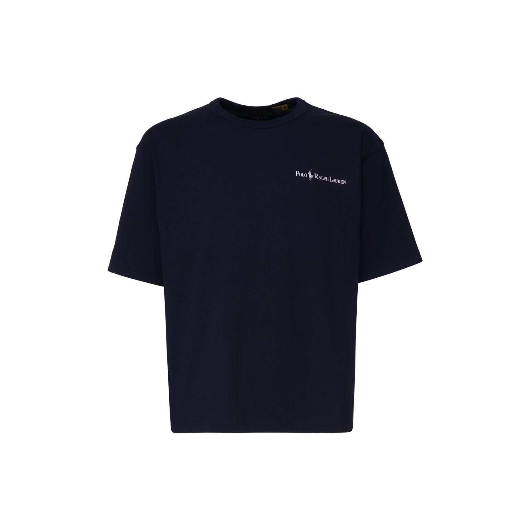 

Polo Ralph Lauren Letter Print Прямой покрой с круглым вырезом и коротким рукавом Футболка мужская, топы, темно-синяя 710939583-001 L