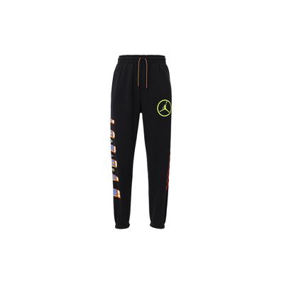 Sport DNA Letter Print Drawstring Knit Joggers Men Bottoms Black CV2979-010