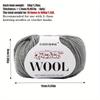 10-Pack Wool Blend Yarn Medium-Fine 80% Wool 20% Polyester Multi-Color Assortment for Knitting & Crochet Soft & Warm 500g Total
