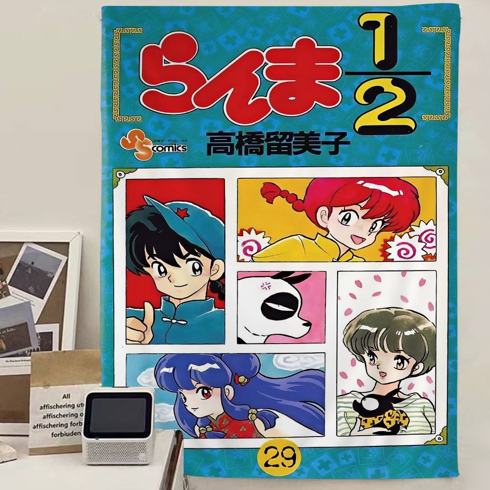 

Anime Ranma 12 Tapestry Floor Mat NonSlip Laundry Room Mat Laundry Decor Balcony Child Living Room Household Carpets 74x94cm(29x37in)