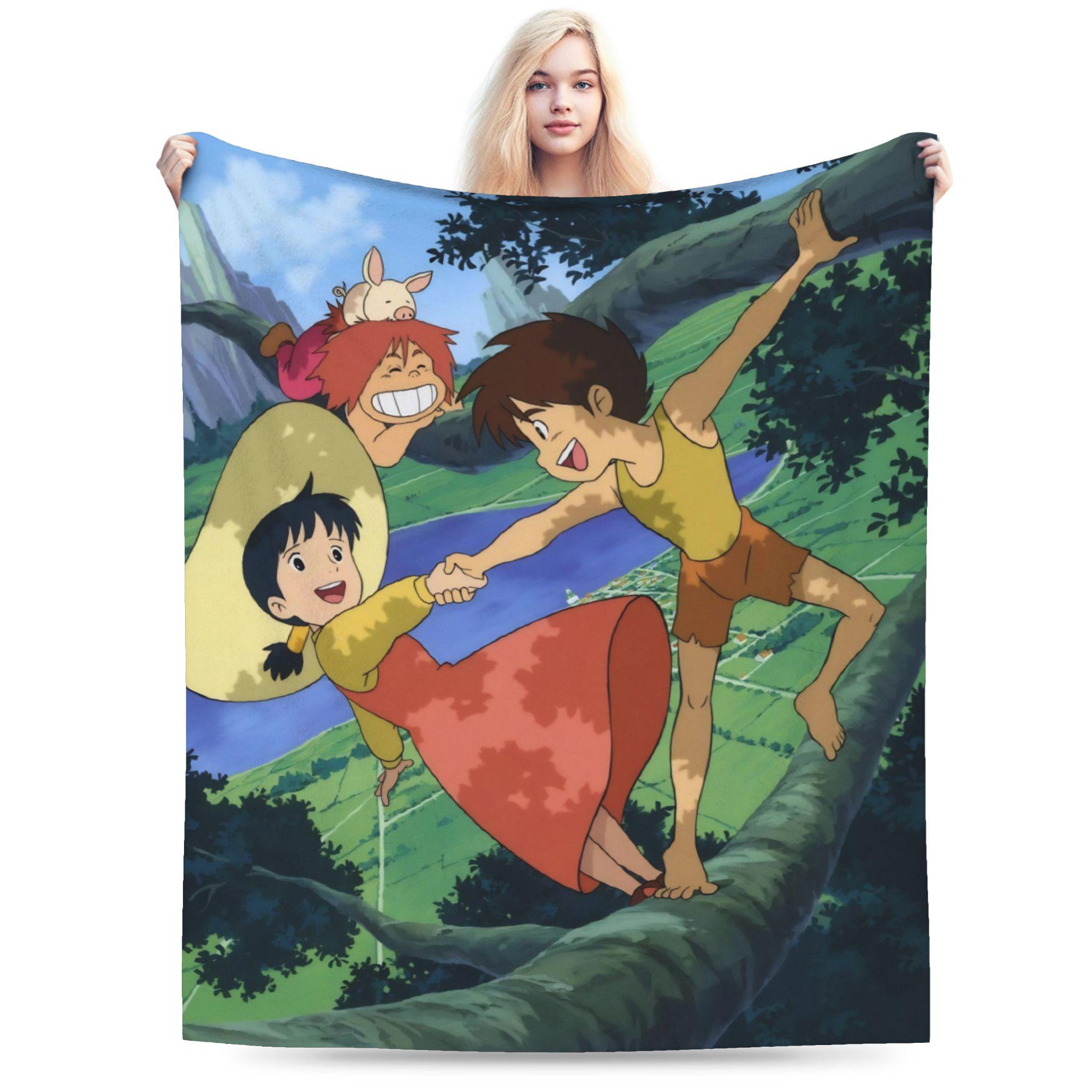 Conan The Future Boy Blanket Quality Warm Soft Throw Blanket Winter Children Outdoor Fluffy Bedspread 75x90cm