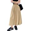 2026 Women's Retro French A-Line Knee-Length Umbrella Skirt