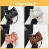 Fashionable Women's Solid Color Bucket Bag With Chic Chain Strap For Everyday Use