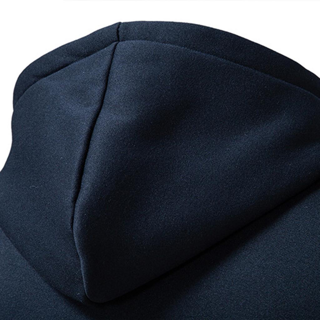 Men's Solid Color Sweatshirt Hoodie Men's Sports Large Size Casual Sweatshirt