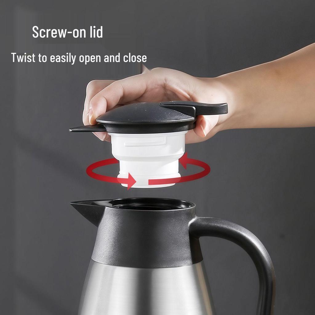 2L Large Capacity Double-Layer 304 Stainless Steel Vacuum Insulated Hot Water Kettle