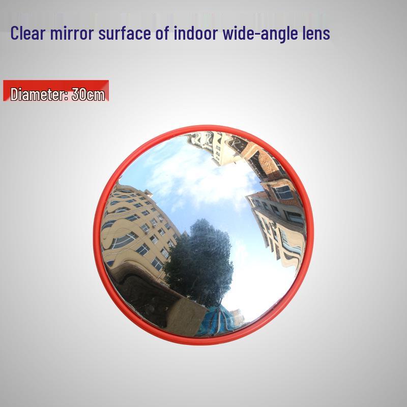 Wide-Angle Convex Mirror for Indoor/Outdoor Corner Parking Lot Use
