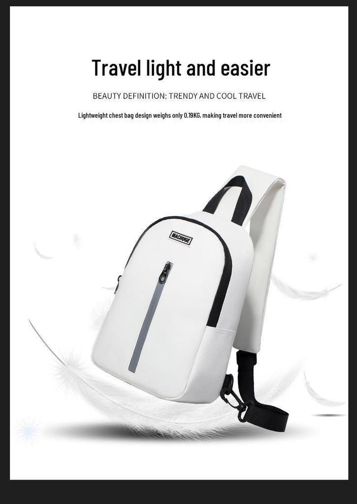Men's Minimalist Streetwear Chest Bag: Perfect for Commute, Work, Travel, Casual, and Sports - Versatile Single Shoulder Bag