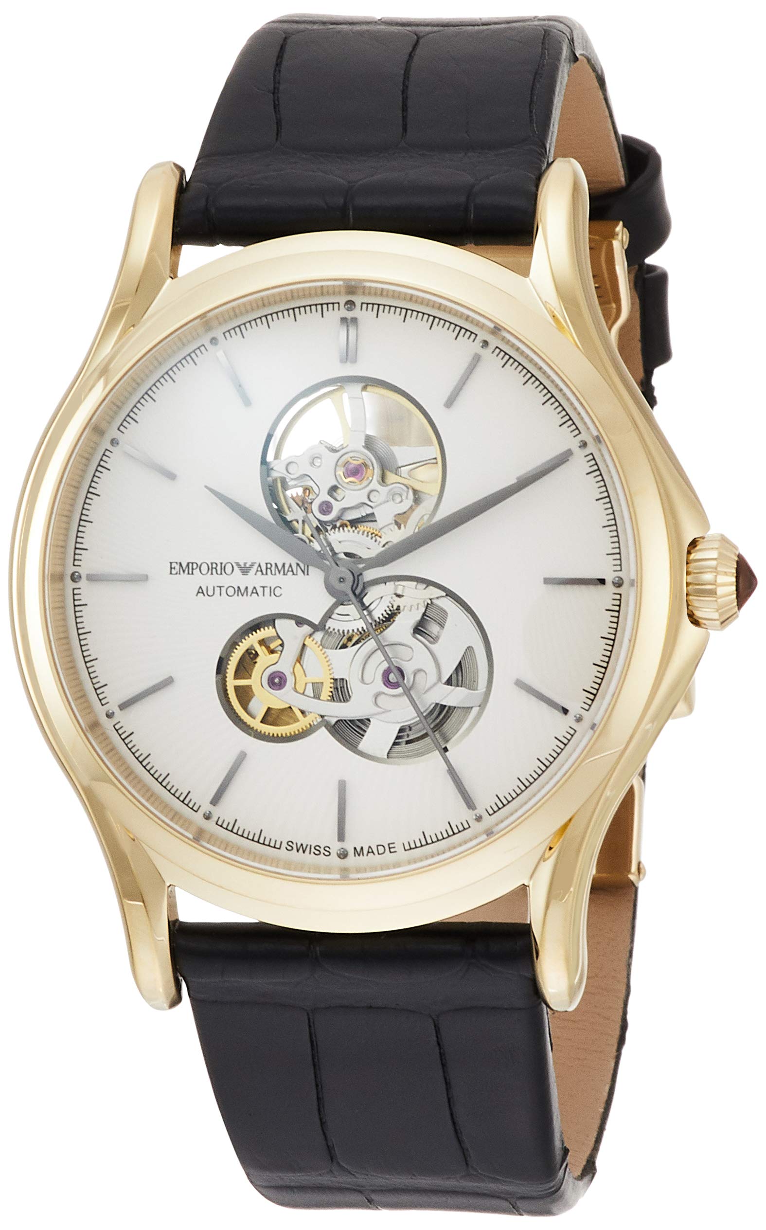 

Emporio Armani Classic Round ARS3402 Officially Imported Semi-Skeleton Men s Watch,