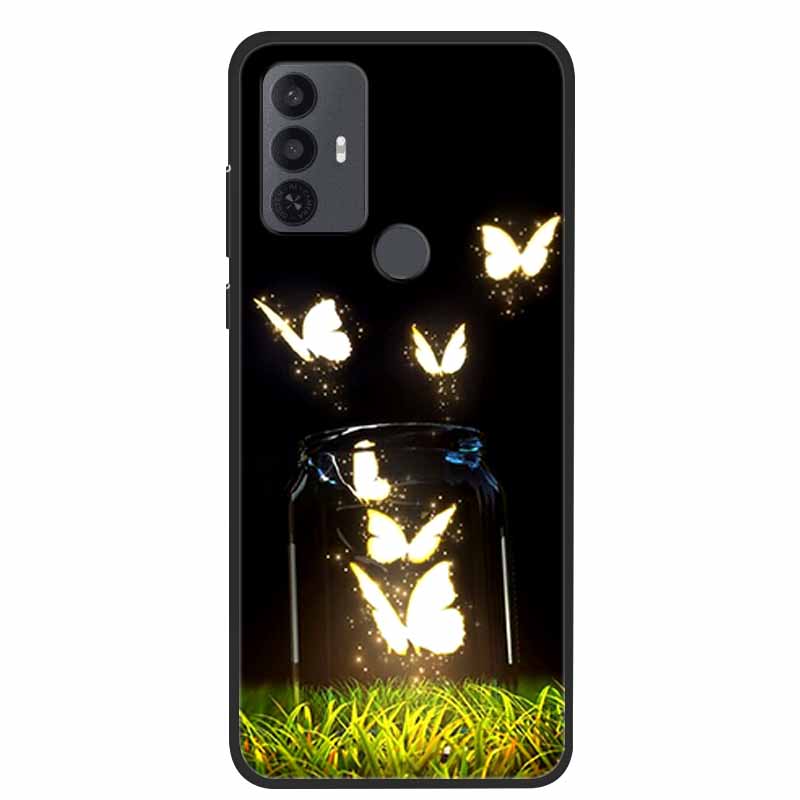 For TCL 30 SE Case Luxury Soft Silicone Protective Animals Phone Cover for TCL 305 306 Case 30SE TPU Funda for TCL30SE Cartoon