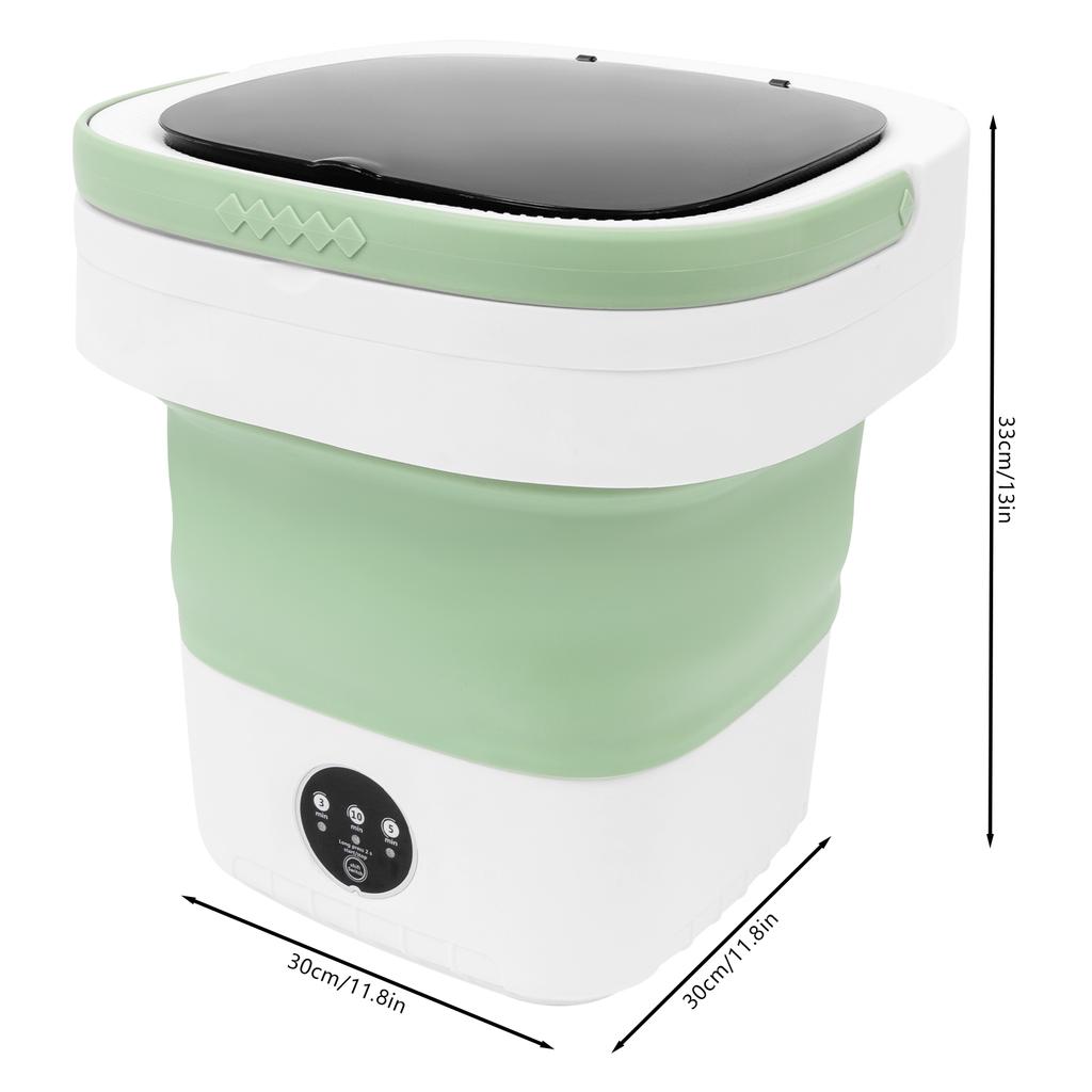 12L 110V Folding Washing Machine Mini Foldable Washer 36W Pure Copper Motor with 3 Wash Modes for Baby Clothes & Outdoor Laundry