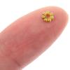 1000 PCS 4mm Gold Spacer Beads Flower Flower Loose Beads Gold Bead Spacers  Earring