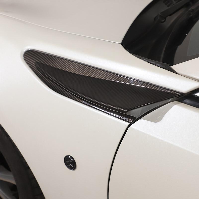For Subaru BRZ Toyota 86 2012-2020 ABS Car Side Air Outlet Fender Fin Vent Trim Cover Carbon Fiber Body Kit Sticker Accessories