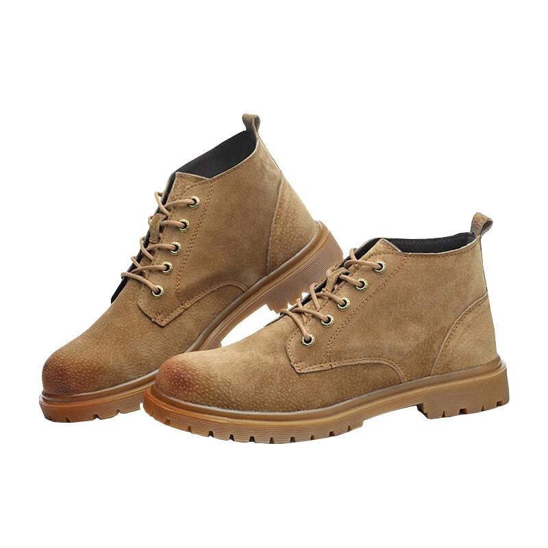 Lightweight Pig Leather Safety Work Shoes 40