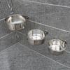 with Clamp Holder Bird Bowls Stainless Steel Parrot Food Bowl Parakeet Feeder  Bird Accessories