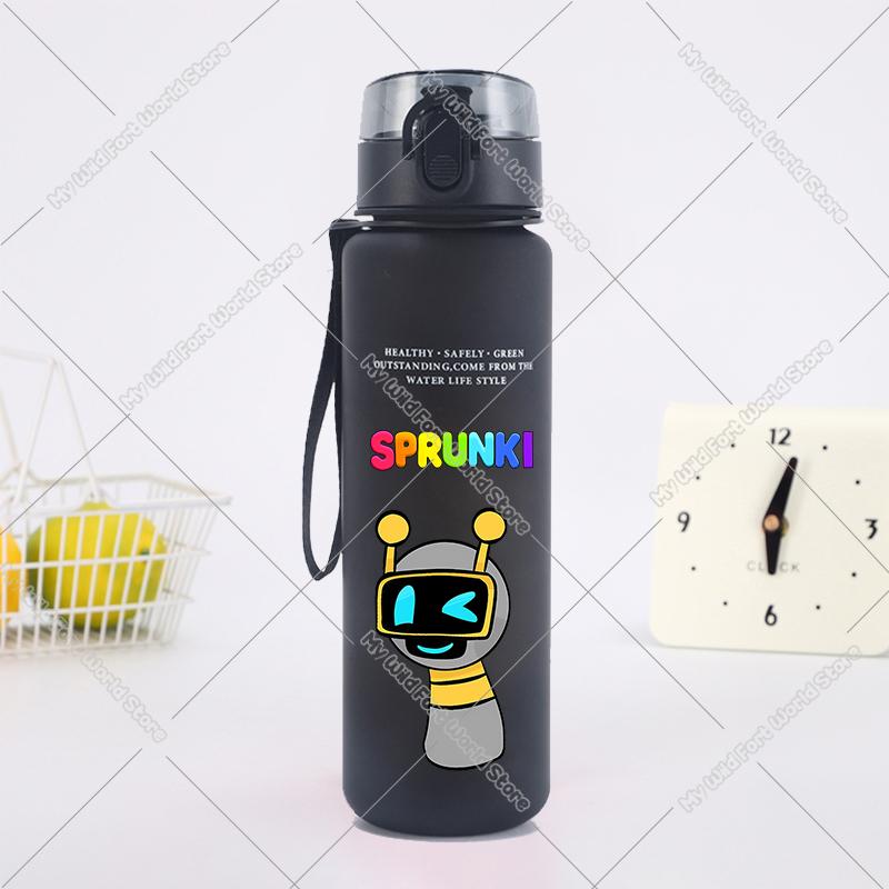 650ML Hot Game Sprunki Water Bottle Portable Children Outdoors Drinking Bottles Large Capacity Sport Fitness Water Cup Xmas Gift
