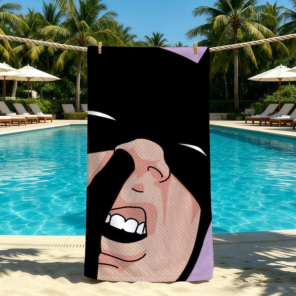 D-DC C-Comics Anime Towel For Outdoor Camping Beach Towel Super Absorbent Quick-Drying Summer Towel