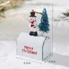 Christmas Wrought Iron Decoration Cottage Mailbox Hanging Decoration Window Display Pendant Home Decoration