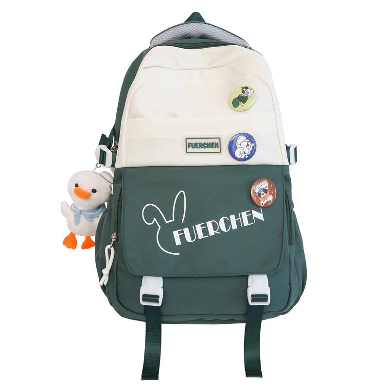 Backpack Simple Female College Students Summer Travel Schoolbag Fashion Junior High School Students Large Capacity Travel Backpack