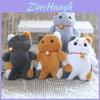 Popular Bell Cat Hanging Ornament Soft Stuffed Animal Toy For Bags