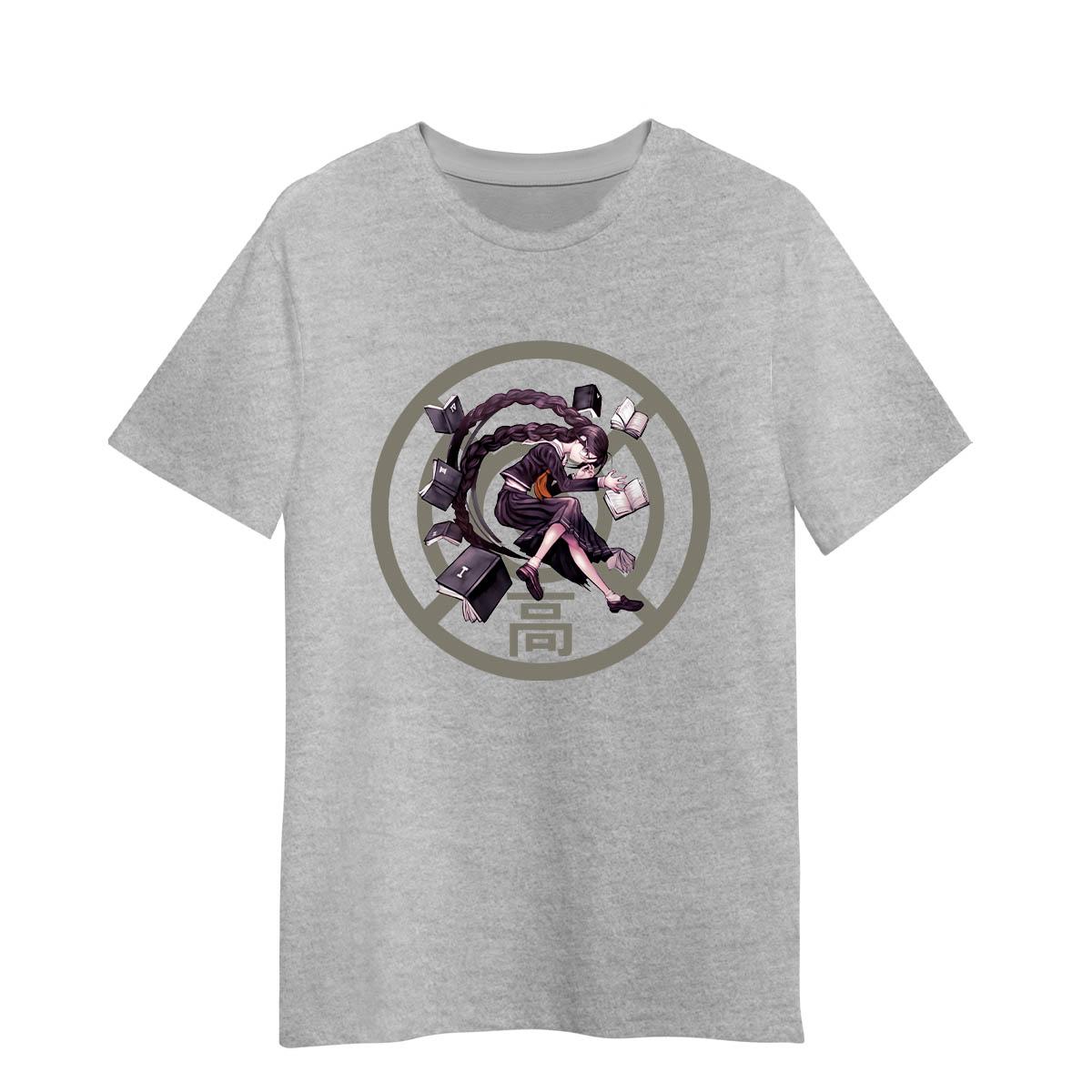 Toko Fukawa Danganronpa Anime Japan Adult Unisex T-shirt S серый