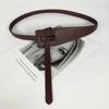 1Pc Designer Belts for Women High Quality Knot Soft Pu Leather Long Cummerbunds Wide Coat Femme Dress Waistband