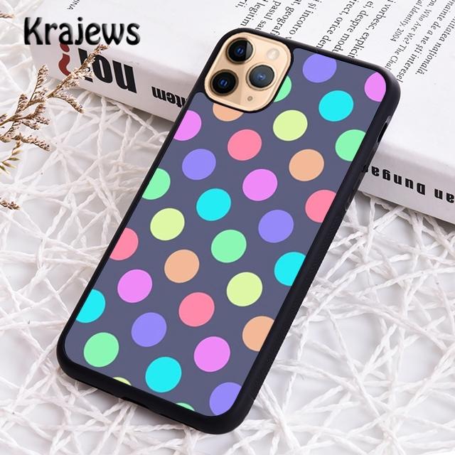 Krajews Polka dots Colorful Phone Case Cover For iPhone 17 Air 16 15 14 plus 11 12 13 pro max coque Shell Fundas