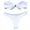 Women's Sexy Bow Tie High Cut Bandeau Bikini Set Two Piece Swimsuit