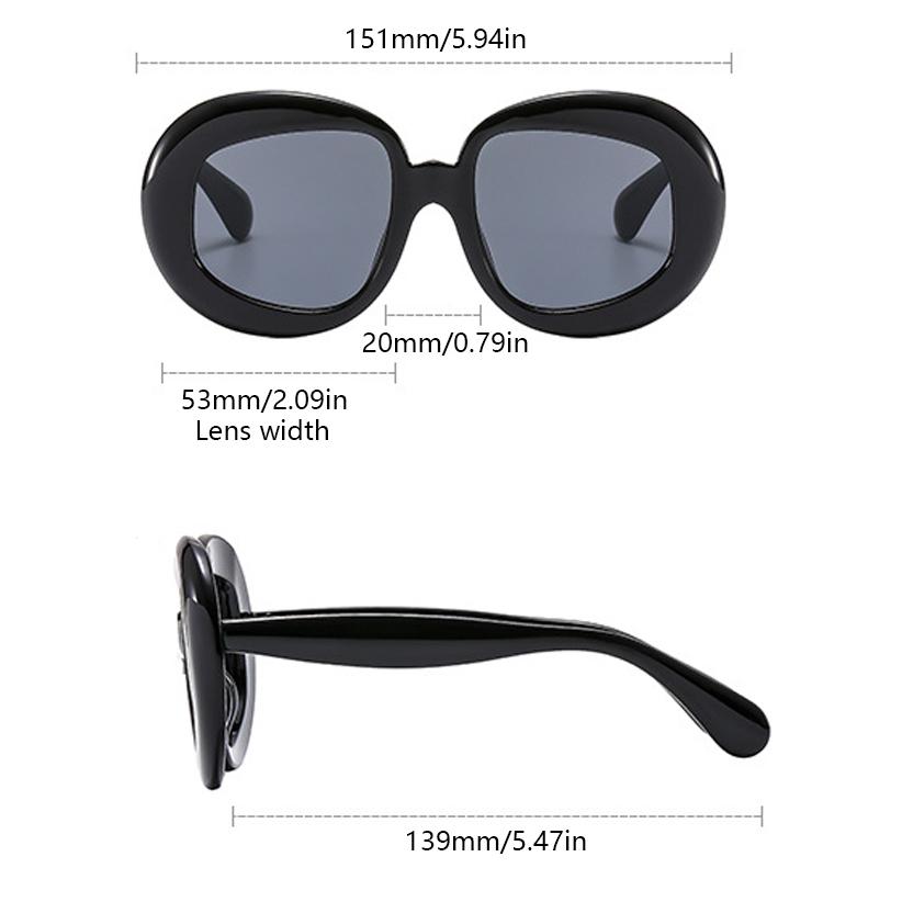 Oversized Fashion Sunglasses New Multi Candy Color Women Shades Trendy Stylish Gradient Brand Travelling Eyewear