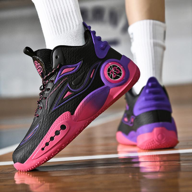 New combat basketball shoes men net surface breathable girls shoes non-slip youth non-slip shock absorption sports shoes