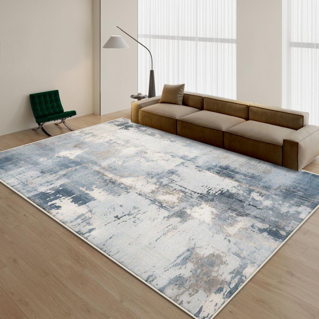 Verdickte weiche Teppiche zur Wohnzimmerdekoration Heimschlafzimmerteppich Nordisch Große Fläche Rutschfeste Bodenmatte Leicht zu reinigender Loungeteppich