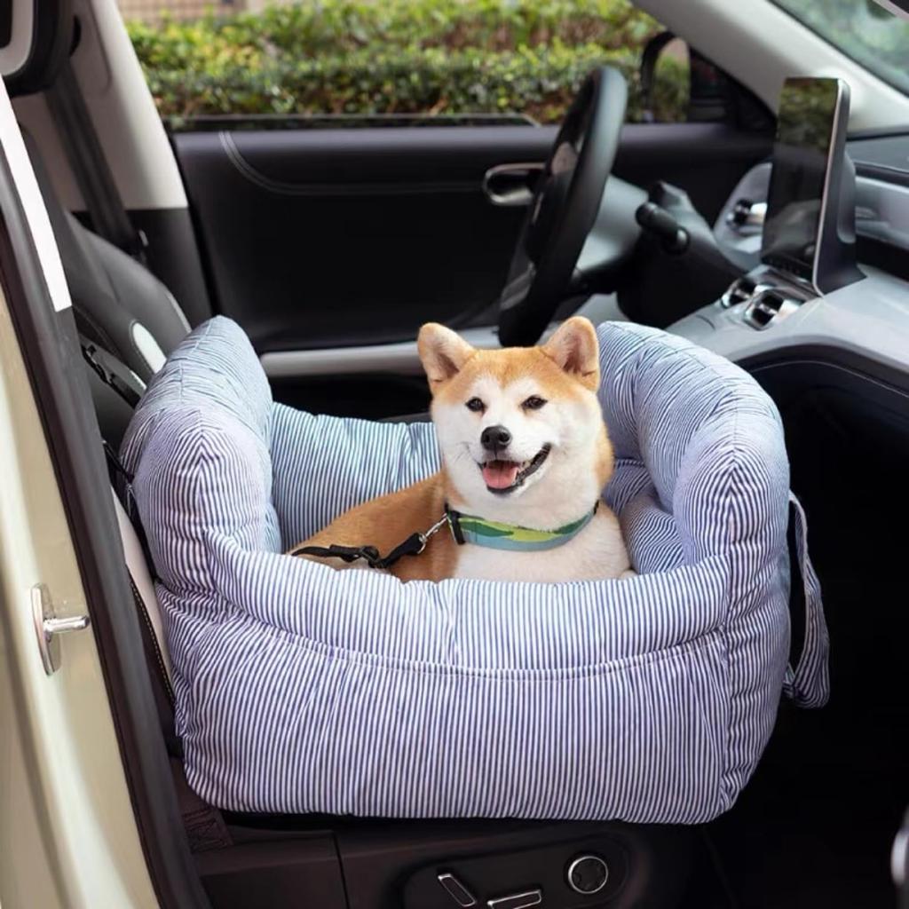 YOSIDO Drive Bolsa Transportadora para Animais de Estimação para Carro para Cães e com Guia para Assento do Passageiro Cama, Transportadora, Assento, Gatos, Anti-Salto & Gancho, Uso de 3 Vias,