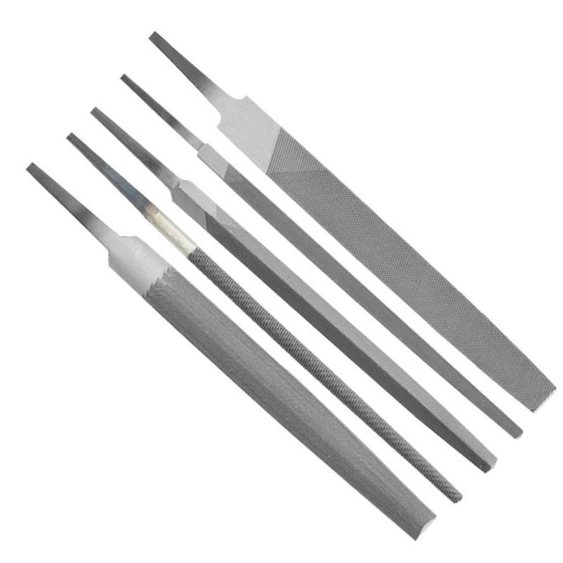 

6 Inch Steel File Set without Handle 5 Shapes for Metalworking & Woodworking China Mainland
