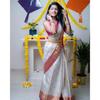 Indian Traditional Soft Lichi Silk Saree With Jecquard  Weaving