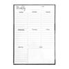 Magnet Weekly Planner Dry Erase Whiteboard Vertical To Do List Sheet for Home Office Classroom Stainless Steel Fridge