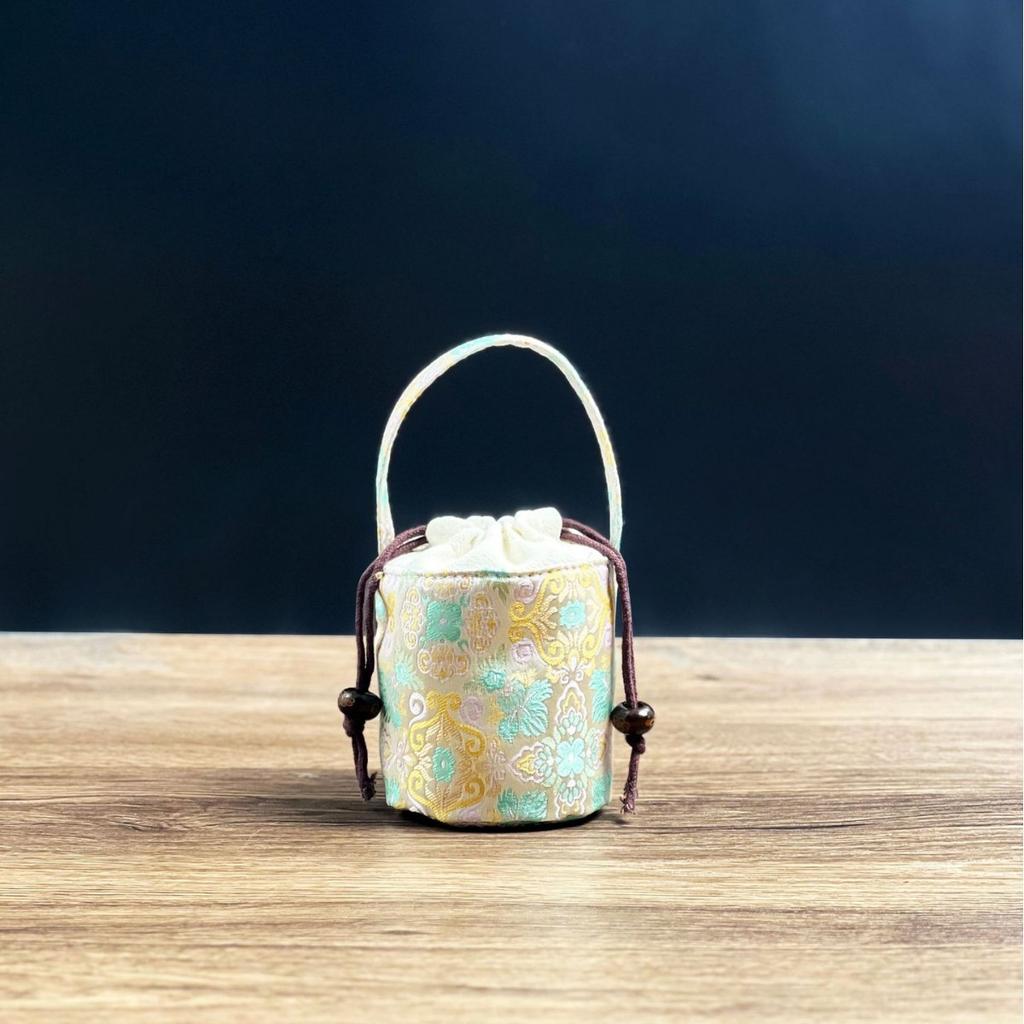Teacup Storage Bag Outdoor Portable Tea Set Single Cup Accompanying Bag Protective Bag Fabric Packaging Gift Box