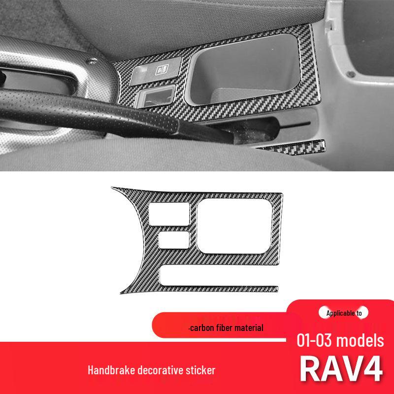 Toyota 01-03 RAV4 Kohlefaser Handbremsenpanel Dekoraufkleber