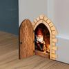 Wooden Mini Door Decor Creative Christmas Door Decor Homeowners Fairy Door  Wall Decor