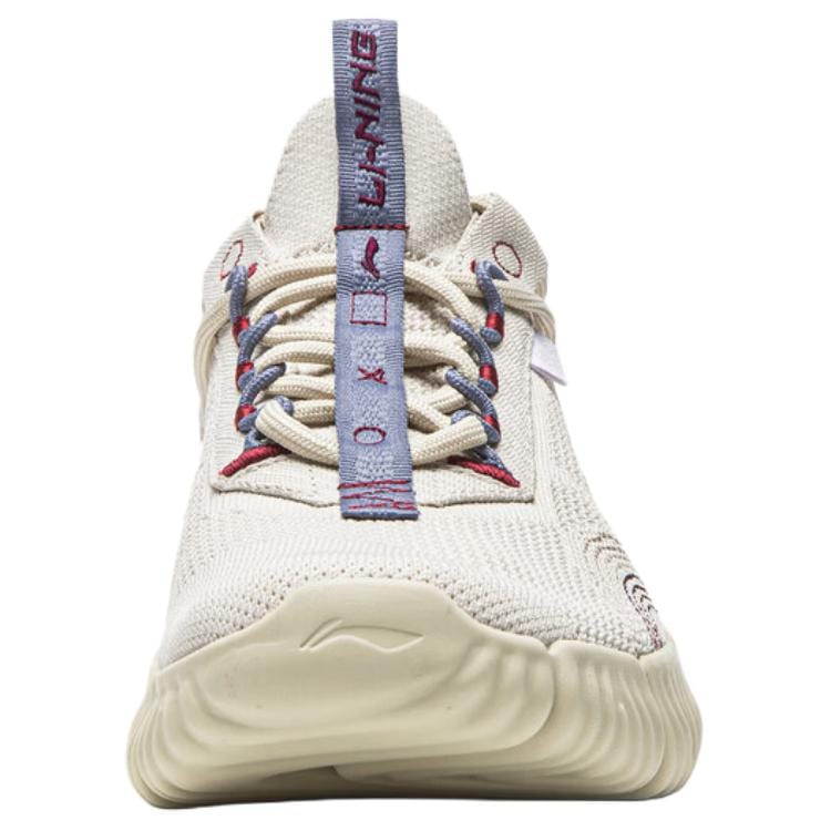Li Ning Goku Dämpfung Abriebfest Niedrige Freizeitschuhe Herren Mondlichtgrau AGLW097-5