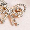 Scarf Brooch Clip Bowknot Design Pin for Women Faux Pearl