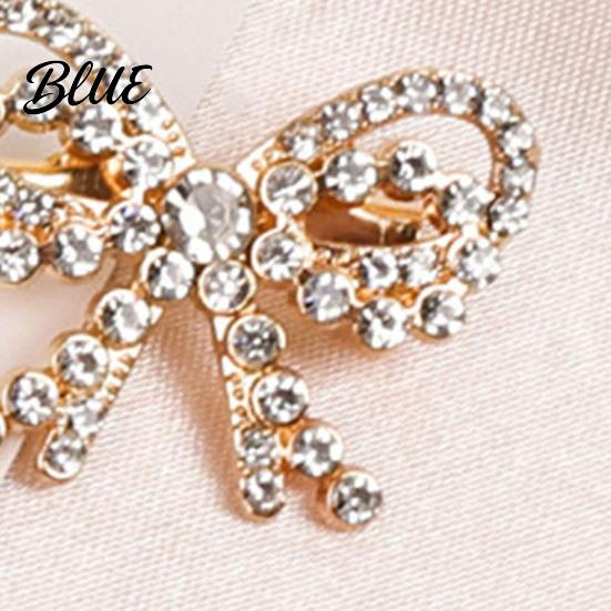Scarf Brooch Clip Bowknot Design Pin for Women Faux Pearl