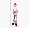 Weihnachten lange Beine Muppets Anhänger mit kariertem Tuch Cartoon Charakter für Weihnachtsbaum Dekoration Neujahr Party Schaufenster hängen Ornament Dekor