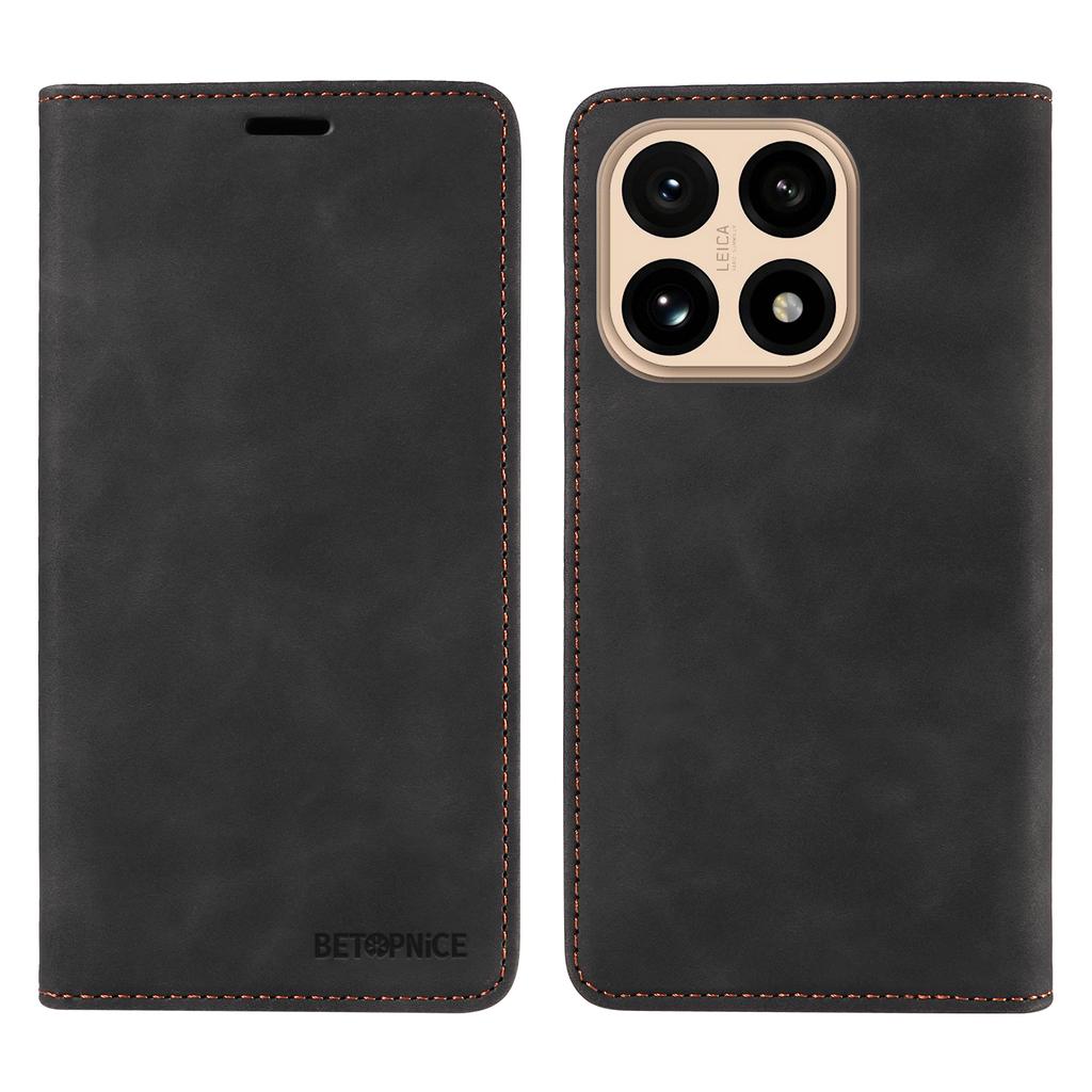 Für Xiaomi 15T Hülle BETOPNICE Magnetverschluss RFID-Blockierendes Portemonnaie Ständer Leder Handyhülle