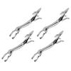 4PCS Cutlery Rest Silver Chopstick Stand Electroplated Polished Zinc Alloy Animal Shape Versatile Holder Rack for Fork