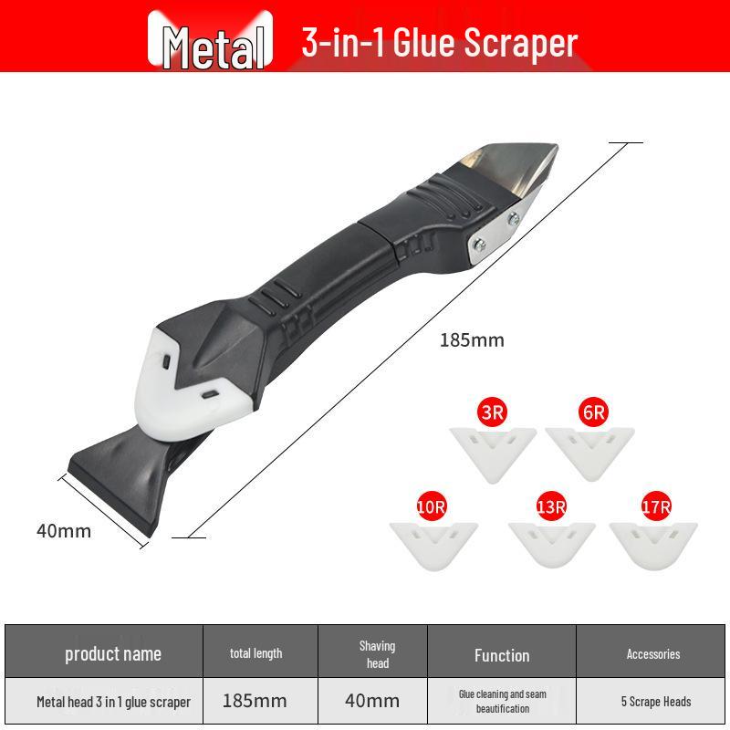 Multifunctional Silicone Scraper and Caulking Tool