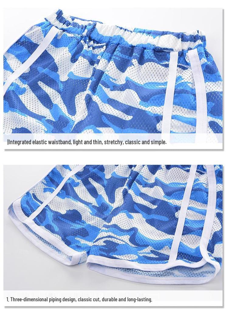 Summer 2026 Camouflage Sleeveless Vest & Shorts Set for Boys